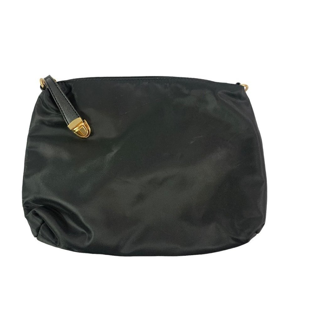 Women's Black Clutch Strap Purse
